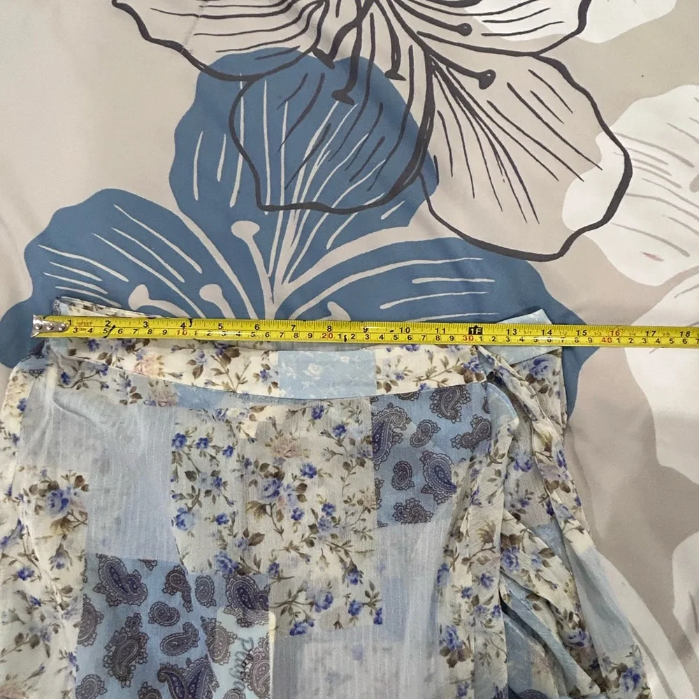 PLAYA LUCILE • Blue Patchwork Sarong • sz Small • - Picture 16 of 16